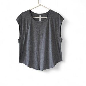 Lululemon Athletica Charcoal Gray sleeveless workout top sz 12
